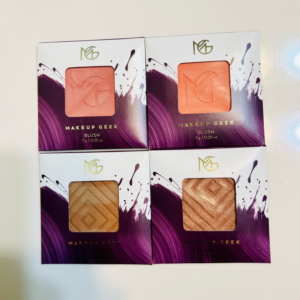 Blushes,highlighter and a bronzer by Makeup Geek